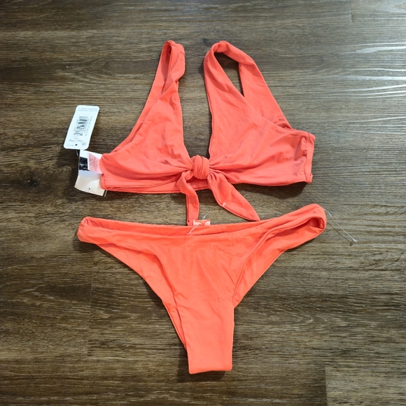 Dippin Daisy's Muse Front Tie Top & Cheeky Nocturnal Bottom Bikini Swims… - Picture 10 of 14